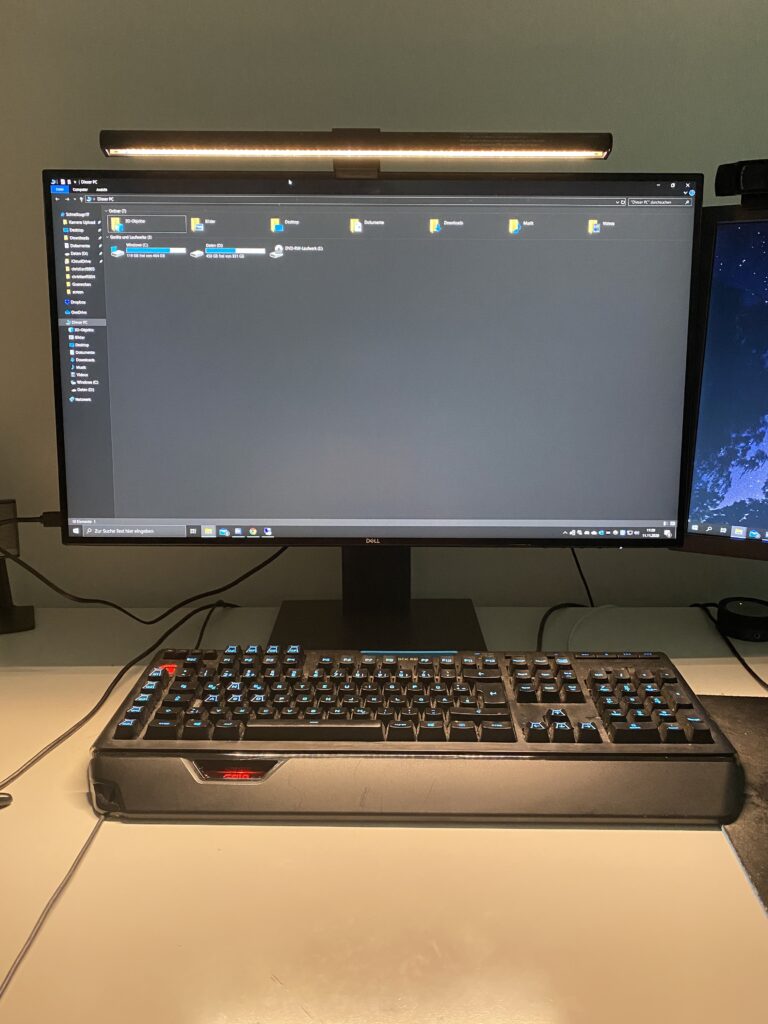 BenQ Screenbar warmes Licht