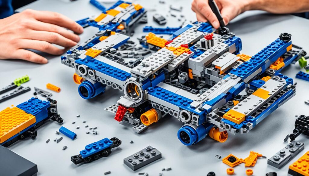 Zusammenbau Lego Technic Helikopter Bausatz